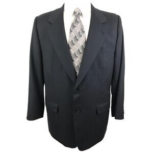 Men's Suit Jacket Blazer Size 44R Wool 2 Button Baracuta